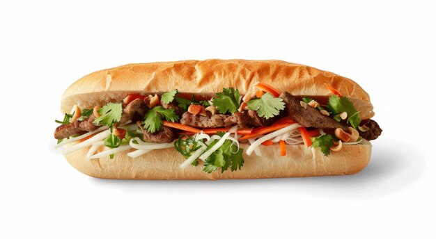 Banh Mi on isolated White Background Image