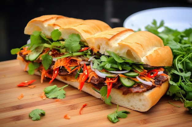 Foto ricetta per la cena con sandwich banh mi