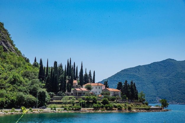 Banja monastery in montenegro in kotor bay