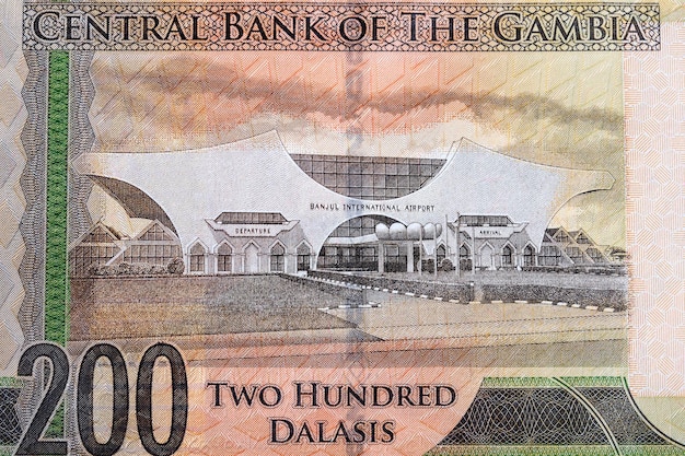 Banjul International Airport from Gambian money