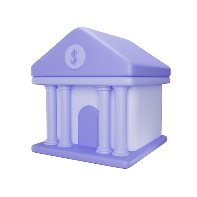 Bank 3D-pictogram