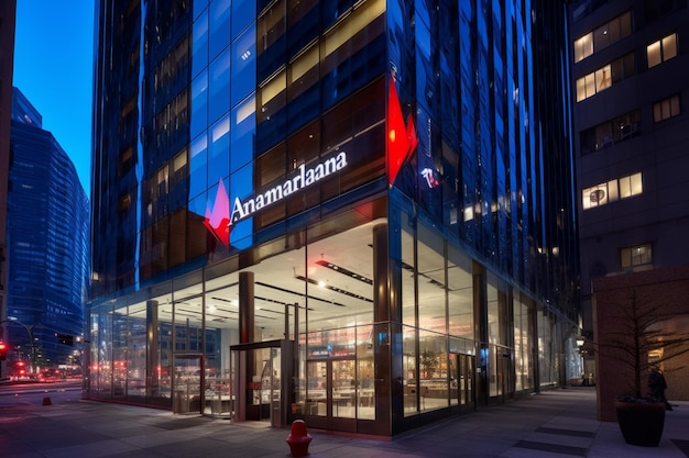 Bank of america logo on los angeles building