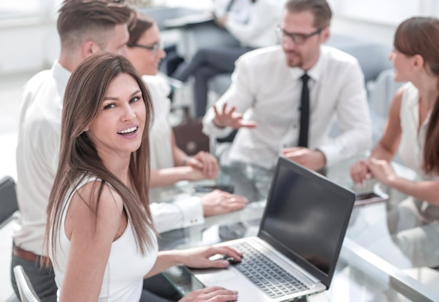 Bank employees hold a workshop