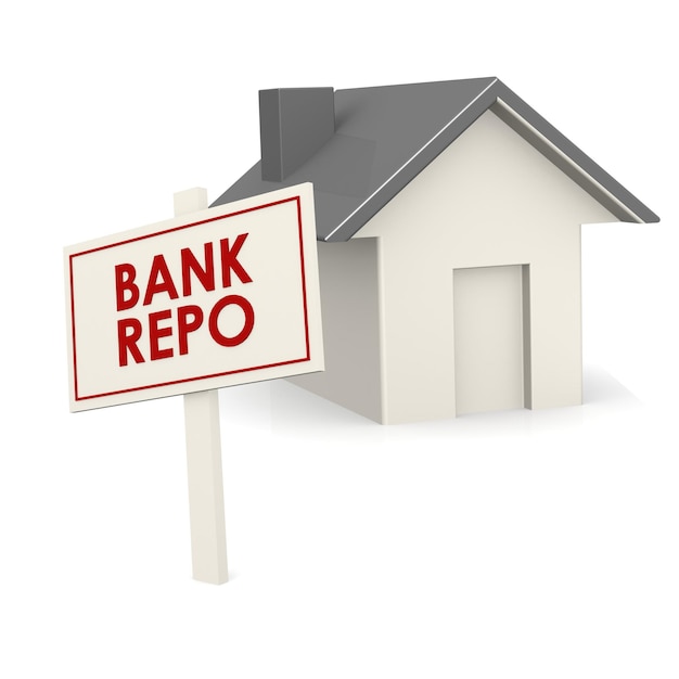 Bank repo banner with house