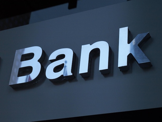 Bank sign 