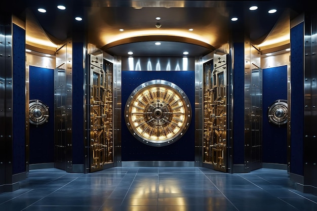 Bank vault door Generative AI