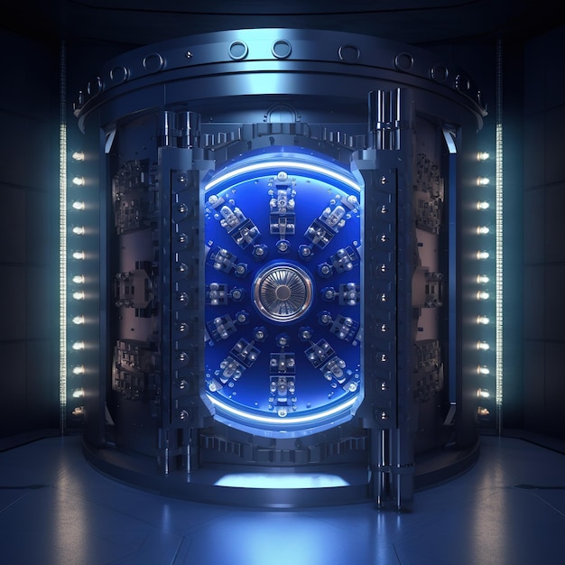 Bank vault door Generative AI