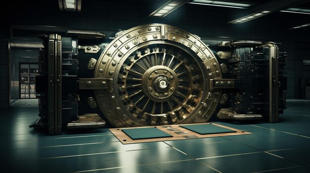 bank vault opened