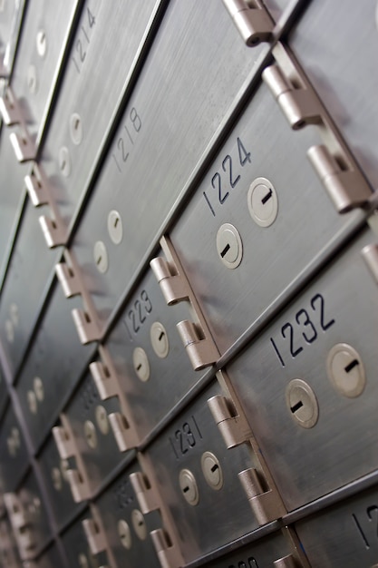 Bank Vault Safe Deposit Box in Historic Building