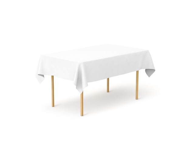 Photo bank white tablecloth ,