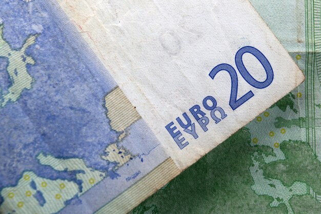 Foto bankbiljet van twintig euro