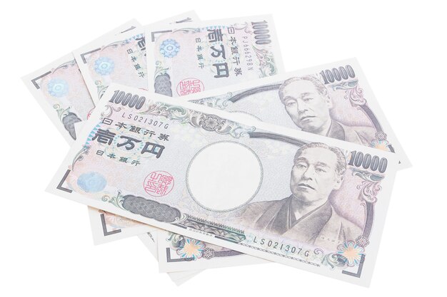 Photo banknotes of the japanese yen