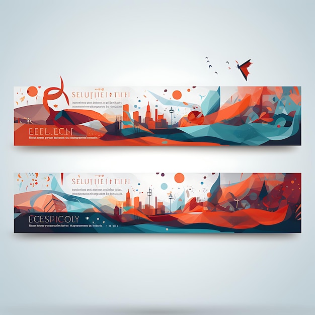 Banner Ads Design Concept With Difference Style And Decoration Graphic with Insane Creative