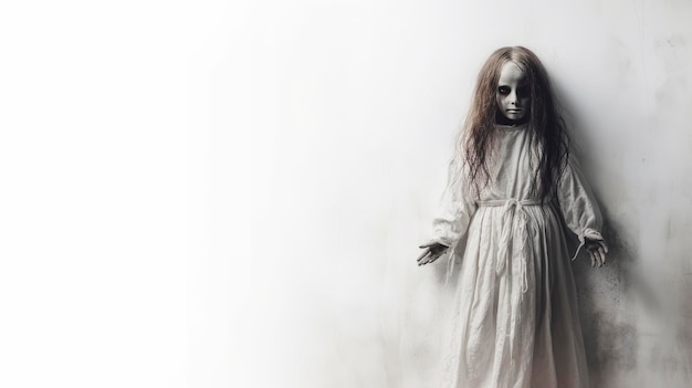 Photo of banner for background creepy doll white desktop background images