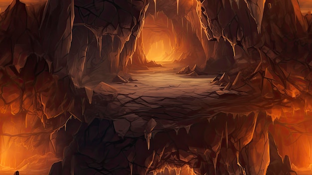 of banner for background Monsters cave ent Seamless backgrounds