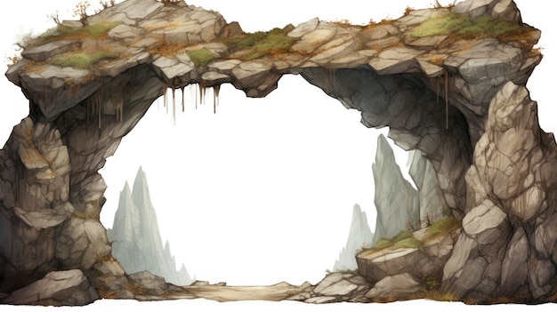 of banner for background Monsters cave entra Mobile wallpaper