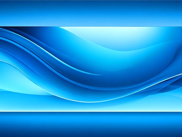 Photo banner background smooth and beautiful blue them