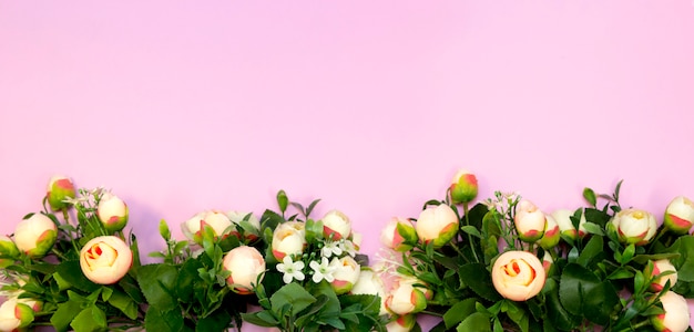 Banner boeket bloemen