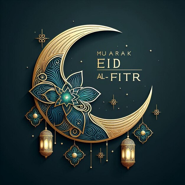 banner Eid al Fitr greeting card