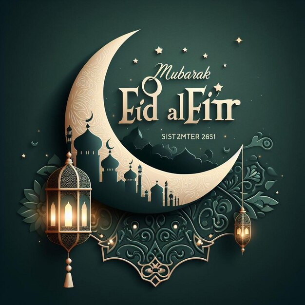 Banner Eid al Fitr groetenkaart