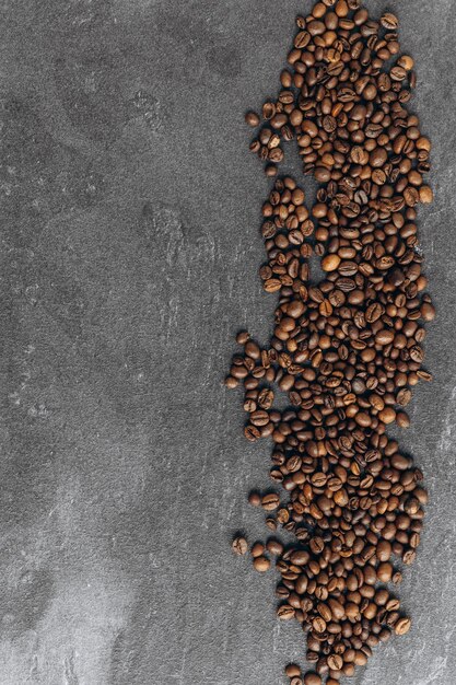 Banner Fresh Coffee Beans With Dark Background