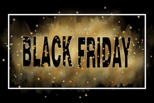 Foto banner illustratie van black friday korting super sale ontwerpelement voor verkoop banners posters kaarten promotionele marketing kortingsevenement