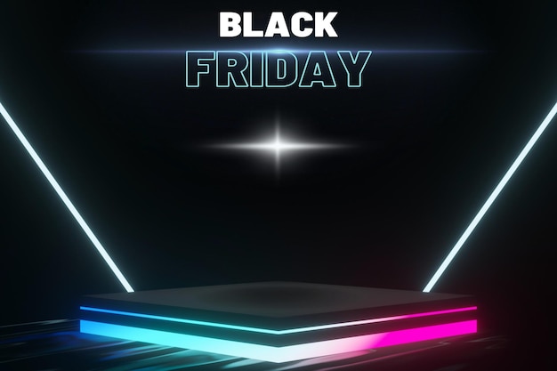 Banner Illustratie van black friday korting super sale Ontwerpelement voor verkoop banners posters kaarten Promotionele marketing kortingsevenement