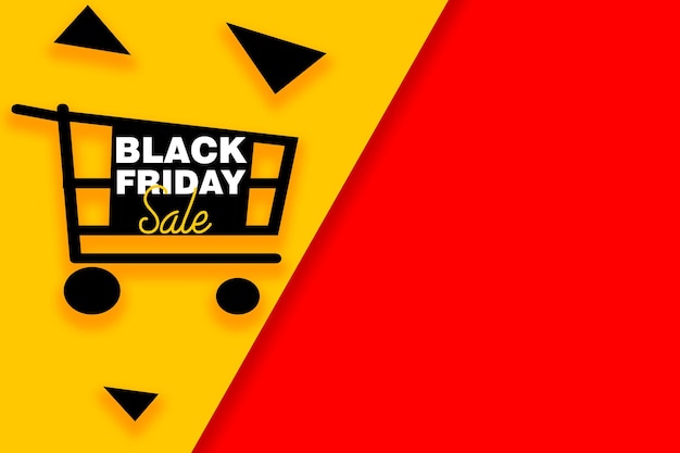 Banner illustration of black friday discount super sale design\
element for sale banners posters cards promotional marketing\
discount event