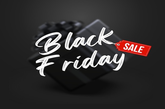 Banner illustration of black friday discount super sale design\
element for sale banners posters cards promotional marketing\
discount event