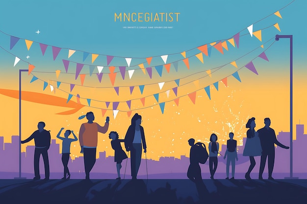 Banner Internationale Migrantendag met unieke en inclusieve ontwerpconcepten