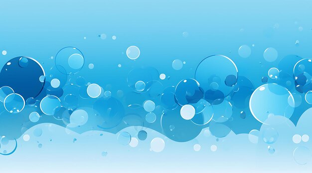 Banner of limitless mind bubbles shades of blue floating bubbles backg design art 2d clipart ideas