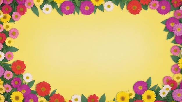 Banner met bloemen