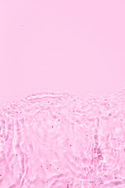 Foto banner of pink tessura di sfondo d'acqua astratta con onde e onde copia spazio