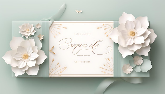 Banner of a Serene Gift Box With Tranquil Decorations Cr Creative Concept Boxes Gift Design