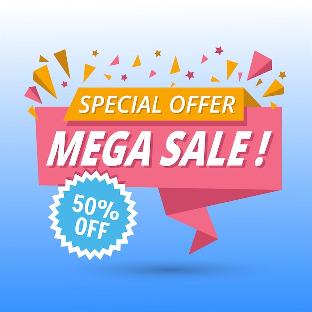 スペシャルセール (special sale) と書かれたバナーが表示されます