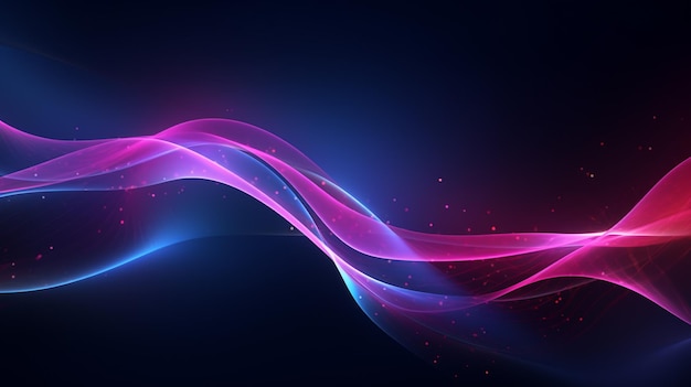 Banner wave background with a colorful wave background