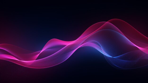Banner wave background with a colorful wave background