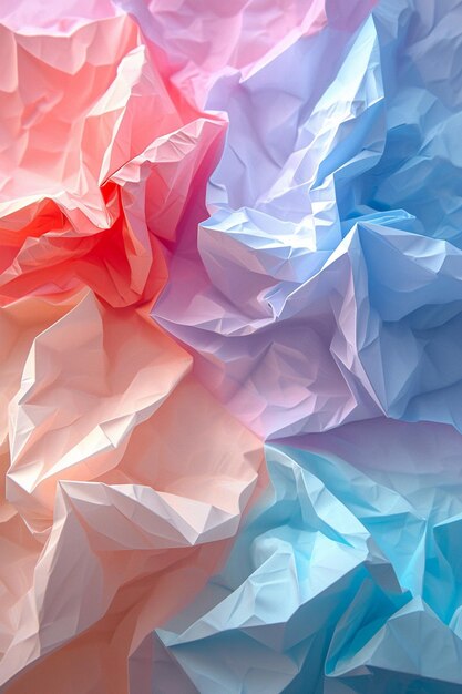 a banner with 3Drendered origami art in pastel shades