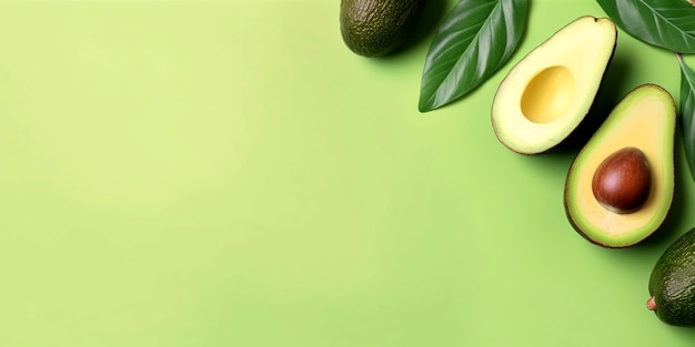 Banner with avocado