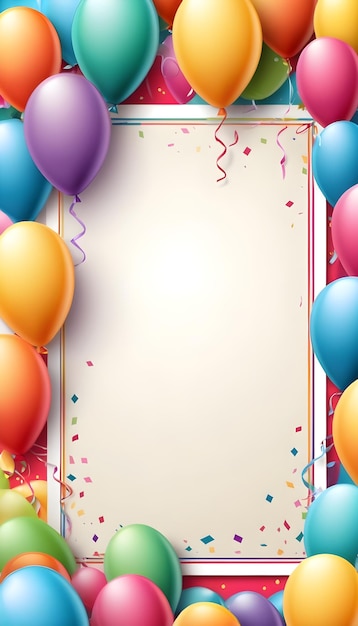 a banner with balloons and a banner that saysthe word birthdayon it