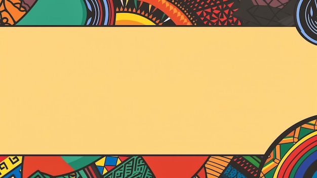 Photo banner with a beautiful black woman female portrait of young african american with beautiful face