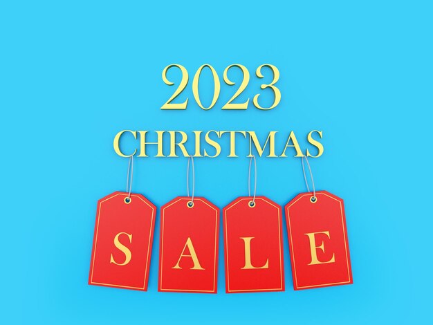 Banner with New Year and Christmas Sale