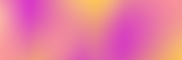 Banner with Smooth yellow and pink colors gradient background