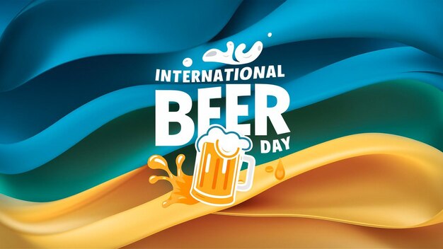 Photo a banner for the worlds beer day