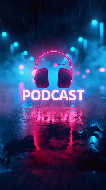 Bannerontwerp voor podcasts