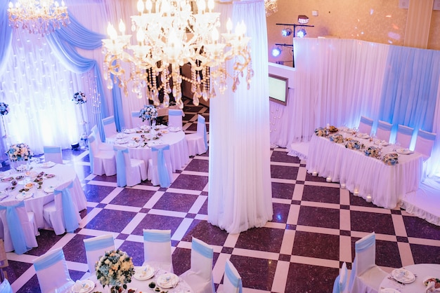 Banquet hall for weddings, banquet hall decoration, atmospheric decor