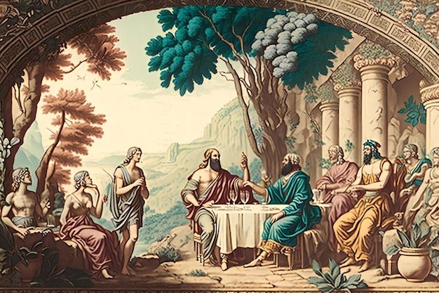 ソクラテスと宴会 プラトン ギリシャ哲学