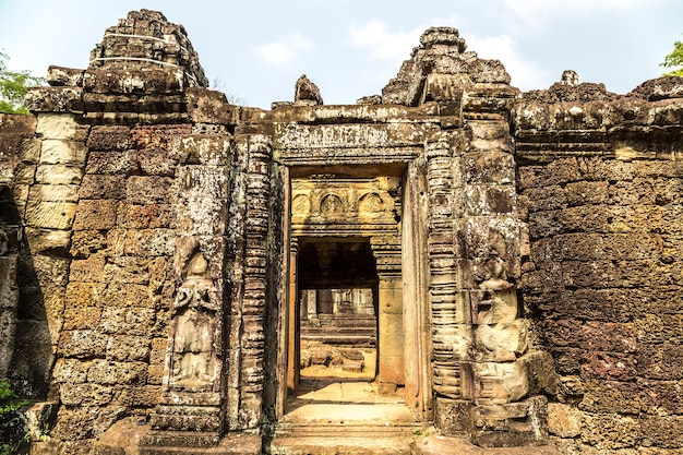 Tempio di banteay kdei in angkor wat a siem reap, cambogia