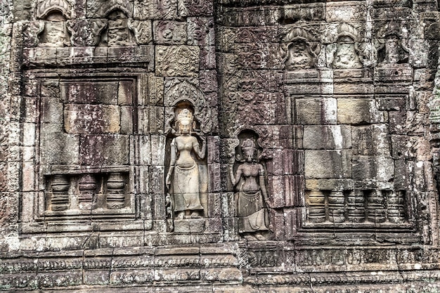 Tempio di banteay kdei ad angkor wat a siem reap, cambogia