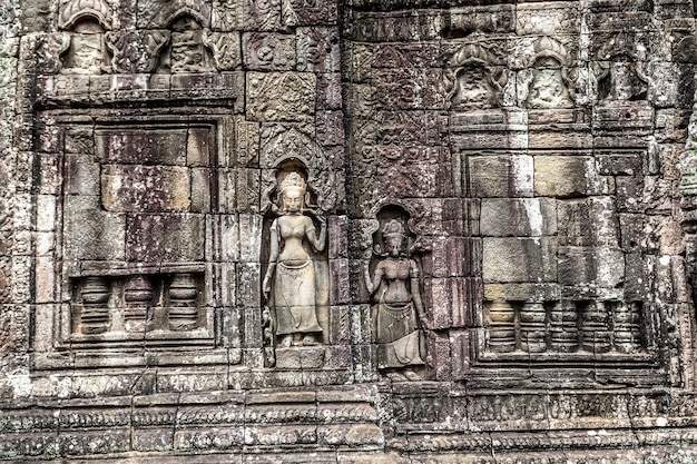 Фото Храм бантеай кдей в ангкор-ват в сиемреапе, камбоджа